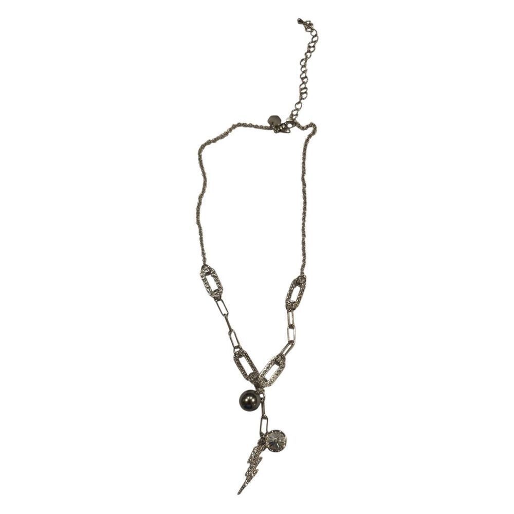 Touchstone Crystal Bolted Necklace 15-18"L  Retired